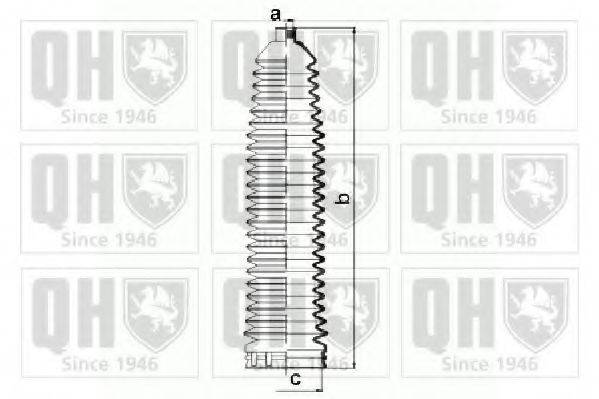 QUINTON HAZELL QG1487 Комплект пильника, рульове керування