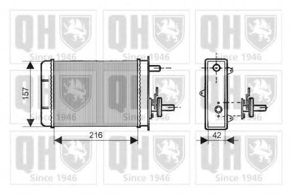 QUINTON HAZELL QHR2050 Теплообмінник, опалення салону