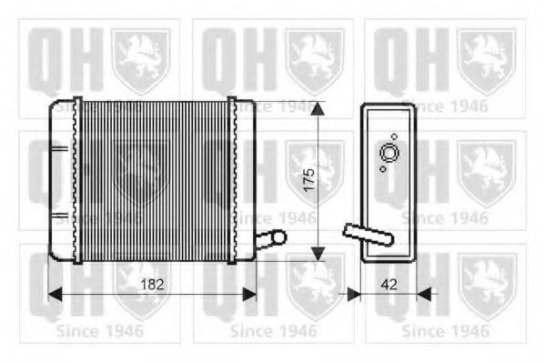 QUINTON HAZELL QHR2057 Теплообмінник, опалення салону