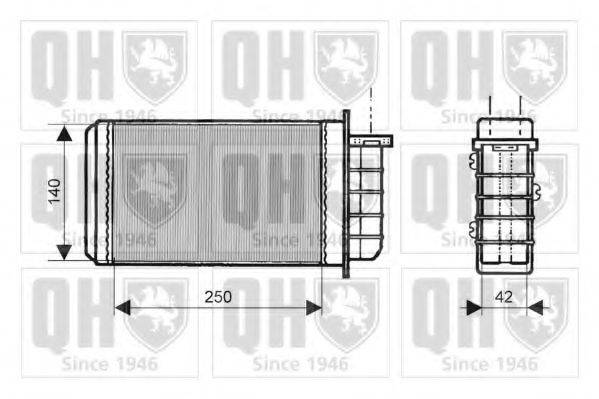 QUINTON HAZELL QHR2112 Теплообмінник, опалення салону