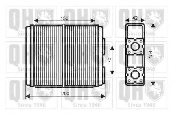 QUINTON HAZELL QHR2140 Теплообмінник, опалення салону