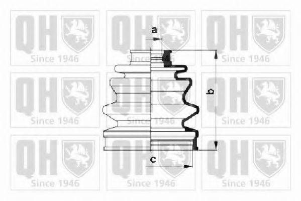 QUINTON HAZELL QJB102 Комплект пильника, приводний вал