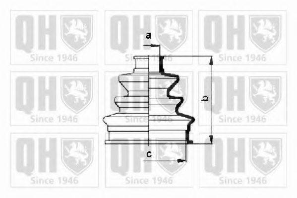 QUINTON HAZELL QJB119 Комплект пильника, приводний вал