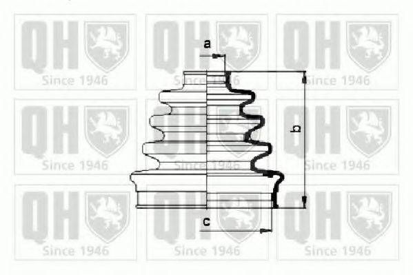 QUINTON HAZELL QJB755 Комплект пильника, приводний вал