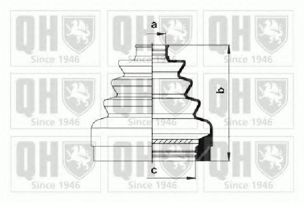 QUINTON HAZELL QJB783 Комплект пильника, приводний вал