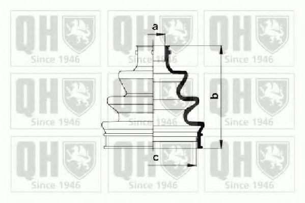 QUINTON HAZELL QJB925 Комплект пильника, приводний вал