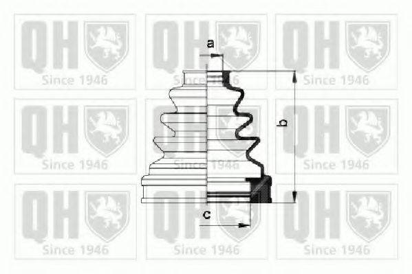 QUINTON HAZELL QJB978 Комплект пильника, приводний вал