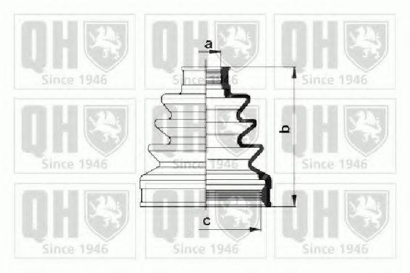 QUINTON HAZELL QJB979 Комплект пильника, приводний вал