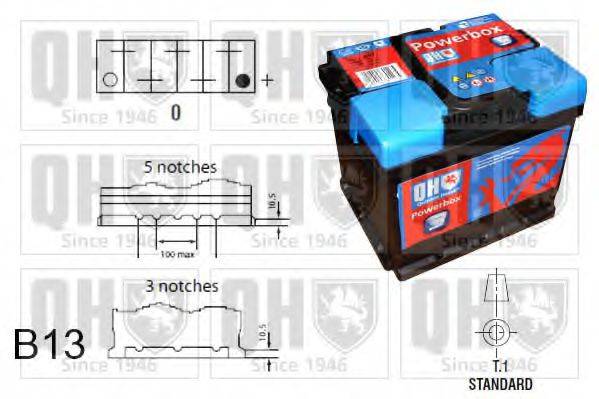 QUINTON HAZELL QBT0653 Стартерна акумуляторна батарея