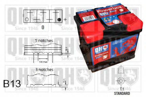 QUINTON HAZELL QBT0755 Стартерна акумуляторна батарея