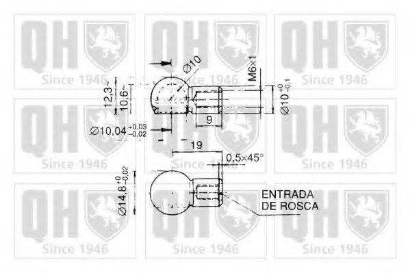 QUINTON HAZELL QTS128381 Газова пружина, кришка багажника