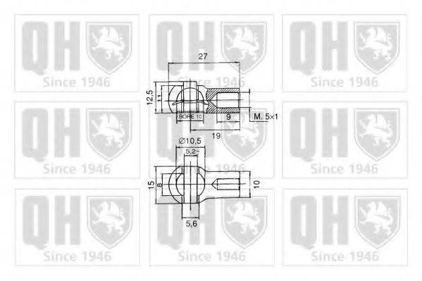 QUINTON HAZELL QTS128510 Газова пружина, кришка багажника