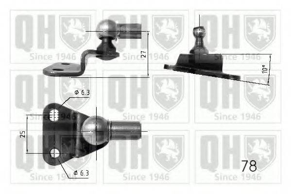 QUINTON HAZELL QTS840207 Газова пружина, кришка багажника