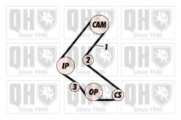 QUINTON HAZELL QBK652 Комплект ременя ГРМ