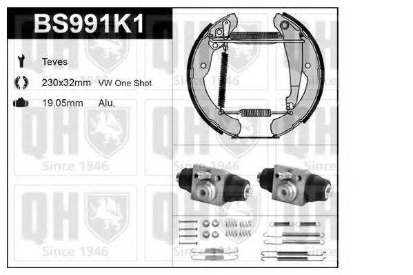 QUINTON HAZELL BS991K1 Комплект гальм, барабанний гальмівний механізм