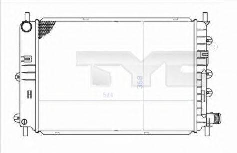 TYC 7100034 Радіатор, охолодження двигуна