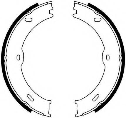 FERODO FSB4001 Комплект гальмівних колодок, стоянкова гальмівна система