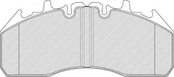 FERODO FCV1989BFE Комплект гальмівних колодок, дискове гальмо