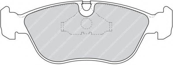 FERODO FDB1285 Комплект гальмівних колодок, дискове гальмо