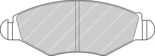 FERODO FDB1378 Комплект гальмівних колодок, дискове гальмо