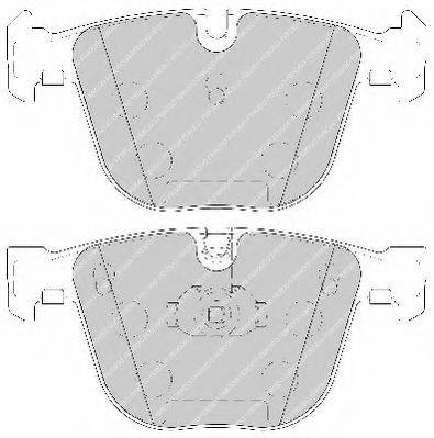 FERODO FDB1672 Комплект гальмівних колодок, дискове гальмо