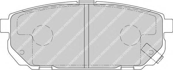 FERODO FDB1736 Комплект гальмівних колодок, дискове гальмо