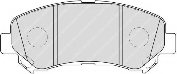 FERODO FDB4051 Комплект гальмівних колодок, дискове гальмо