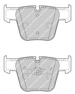 FERODO FDB4412 Комплект гальмівних колодок, дискове гальмо