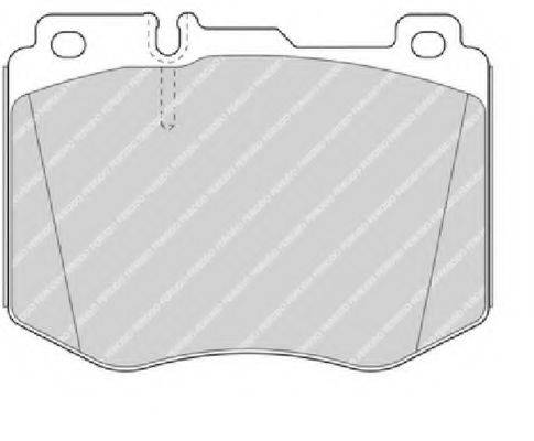 FERODO FDB4608 Комплект гальмівних колодок, дискове гальмо