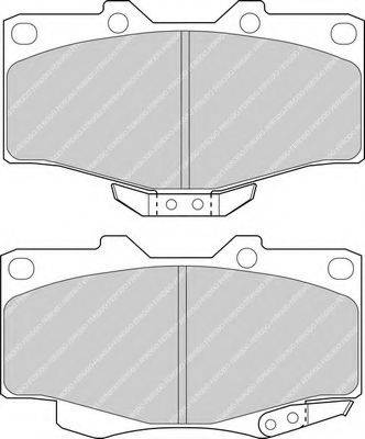 FERODO FDB797 Комплект гальмівних колодок, дискове гальмо