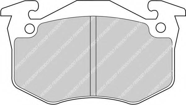 FERODO FDB881 Комплект гальмівних колодок, дискове гальмо