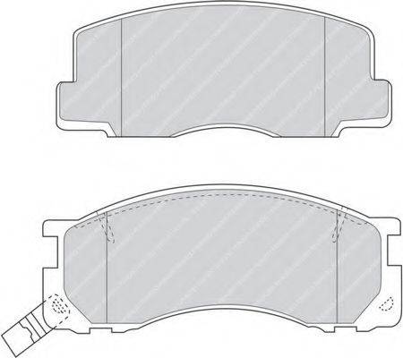 FERODO FDB930 Комплект гальмівних колодок, дискове гальмо