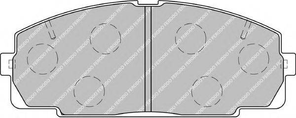 FERODO FVR1884 Комплект гальмівних колодок, дискове гальмо
