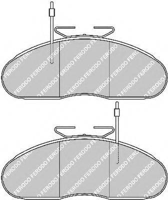 FERODO FVR792 Комплект гальмівних колодок, дискове гальмо