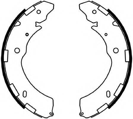 FERODO FSB4052 Комплект гальмівних колодок