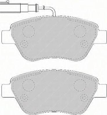 FERODO FSL1466 Комплект гальмівних колодок, дискове гальмо