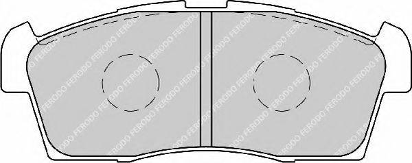 FERODO FSL1812 Комплект гальмівних колодок, дискове гальмо