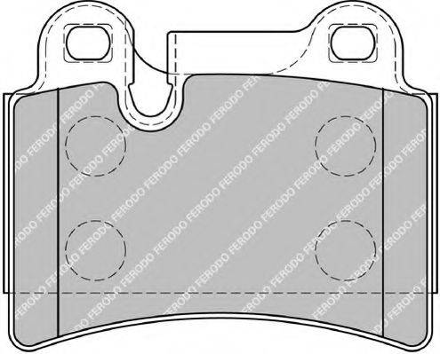 FERODO FSL1878 Комплект гальмівних колодок, дискове гальмо