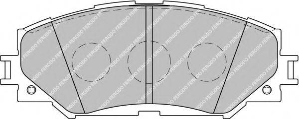 FERODO FSL1891 Комплект гальмівних колодок, дискове гальмо