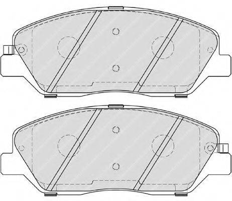 FERODO FSL4111 Комплект гальмівних колодок, дискове гальмо