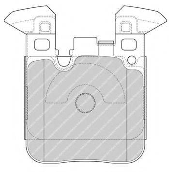 FERODO FDB4663 Комплект гальмівних колодок, дискове гальмо