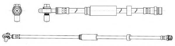 FERODO FHY3284 Гальмівний шланг