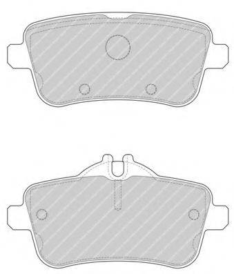 FERODO FDB4701 Комплект гальмівних колодок, дискове гальмо