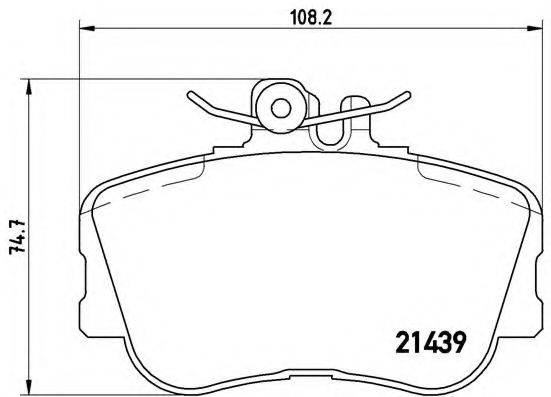 BREMBO P06017 Комплект гальмівних колодок, дискове гальмо