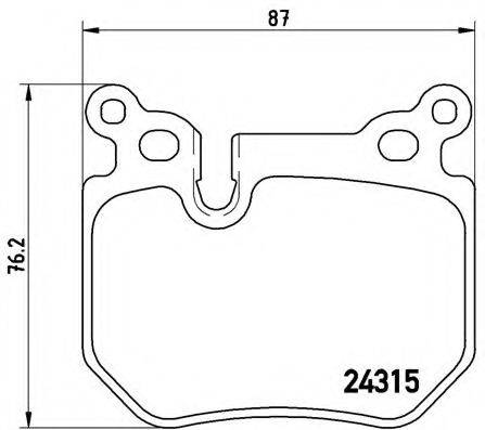 BREMBO P06059 Комплект гальмівних колодок, дискове гальмо