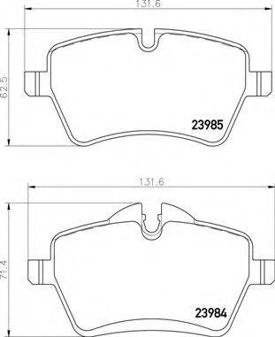 BREMBO P06086 Комплект гальмівних колодок, дискове гальмо