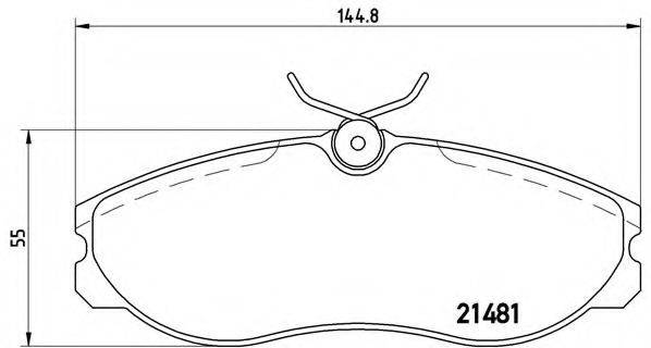 BREMBO P24039 Комплект гальмівних колодок, дискове гальмо