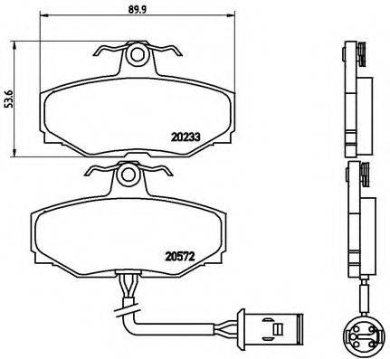 BREMBO P36006 Комплект гальмівних колодок, дискове гальмо