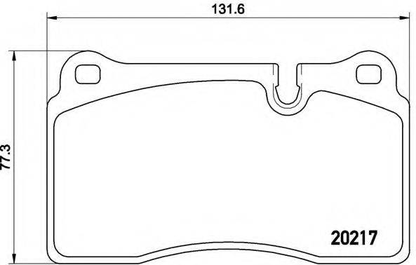 BREMBO P44018 Комплект гальмівних колодок, дискове гальмо