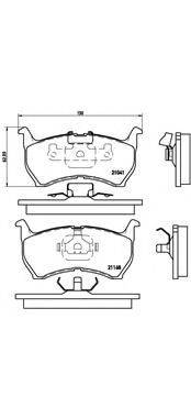 BREMBO P49004 Комплект гальмівних колодок, дискове гальмо